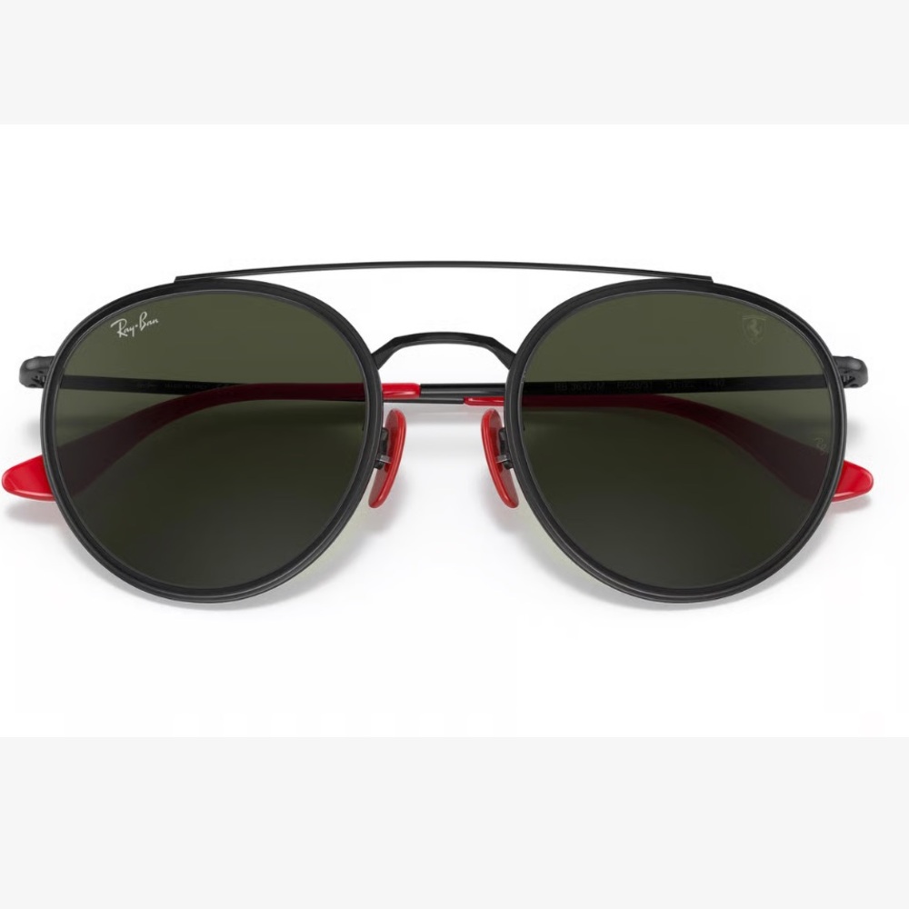 Ray-Ban x Ferrari Black Aviators